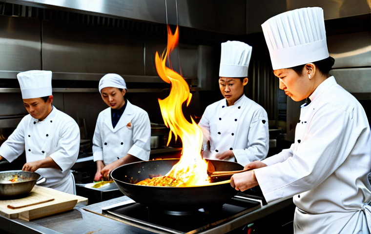 중식조리 합격률 높은 시험 대비 방법 - Mastering the Wok**

A determined chef, fully clothed in professional kitchen attire, expertly wield...